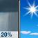 Friday: Slight Chance Rain Showers then Sunny